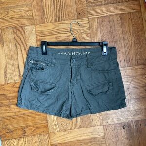 super cute dollhouse grey grunge cargo shorts